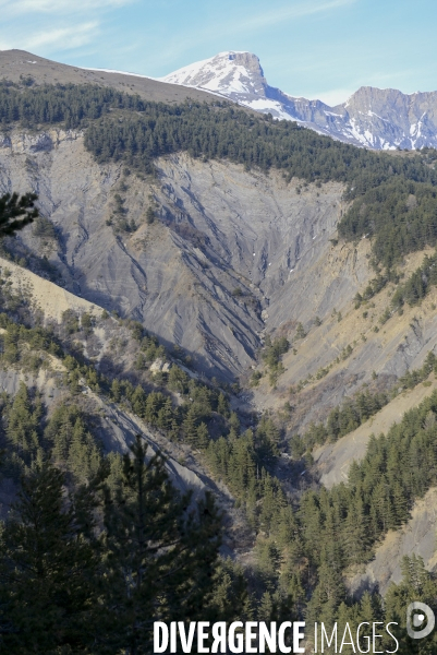 Chemin du Recueillement sur le site du crash de la Germanwings 1 an après.