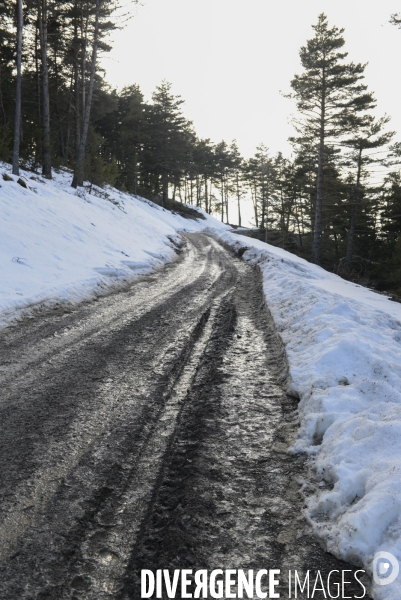 Chemin du Recueillement sur le site du crash de la Germanwings 1 an après.