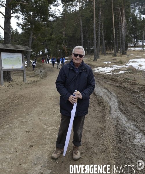 Chemin du Recueillement sur le site du crash de la Germanwings 1 an après.