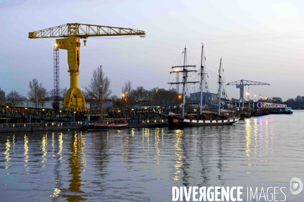 Nantes.La grue Titan des anciens chantiers navals Dubigeon