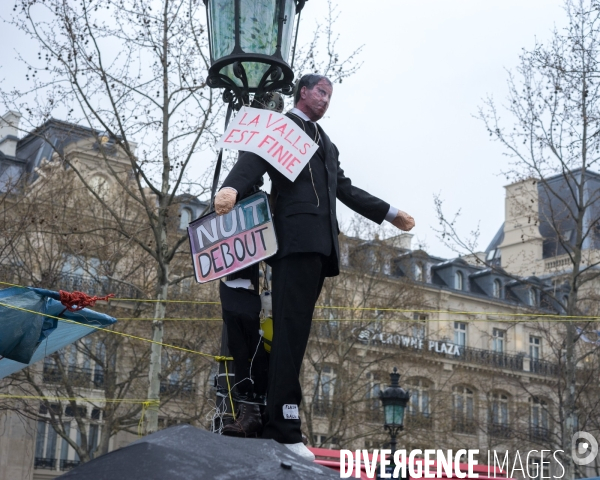 Place de la République, le mouvement Nuit Debout