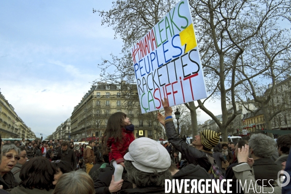 Nuit Debout, place de la Republique.