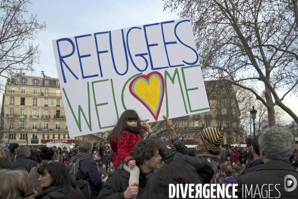 Nuit Debout, place de la Republique.