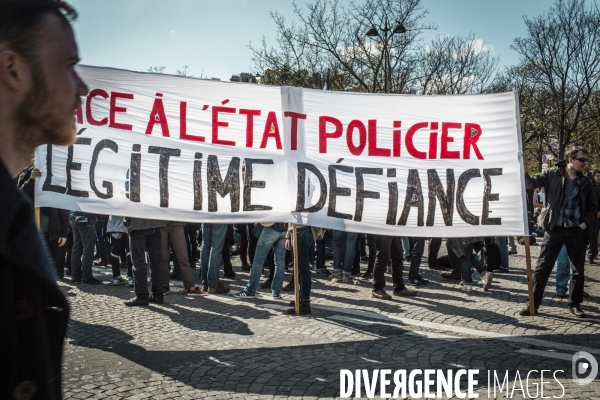 Manifestants contre la loi Travail, Paris.