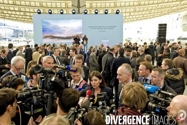 La Canopee et le forum des Halles nouvelle generation, inauguration