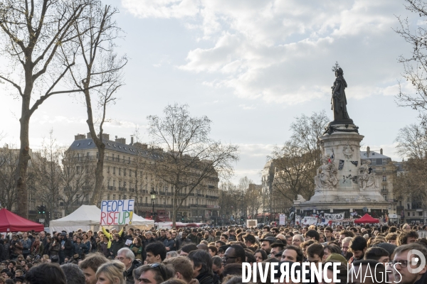 Nuit Debout place de la République 8 avril 2016
