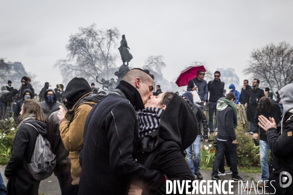 Fin de Manif - 9 avril, Paris.