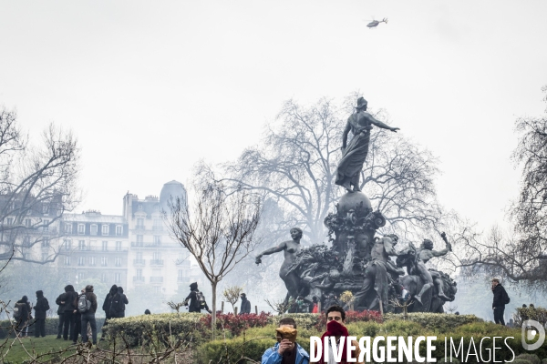 Fin de Manif - 9 avril, Paris.