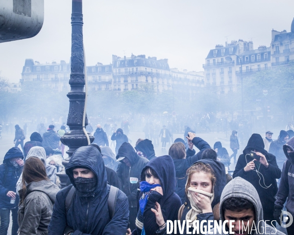 Fin de Manif - 9 avril, Paris.