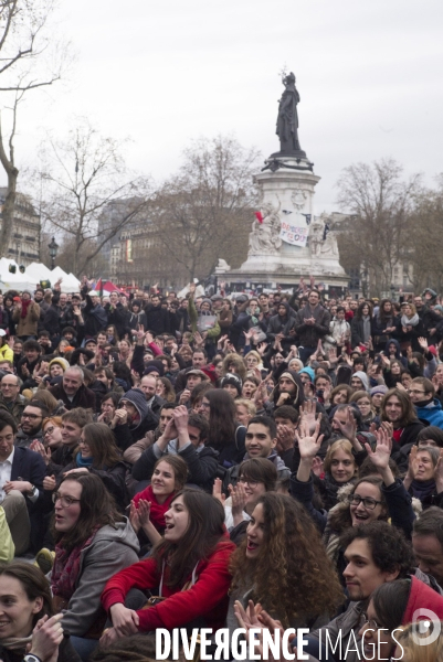 Nuit Debout place de la République 9 avril 2016