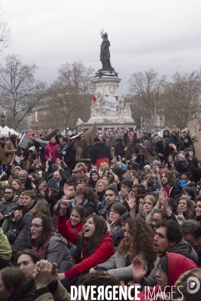 Nuit Debout place de la République 9 avril 2016