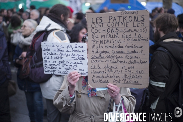 Nuit Debout place de la République 9 avril 2016