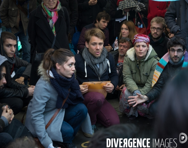 Place de la République, le mouvement Nuit Debout