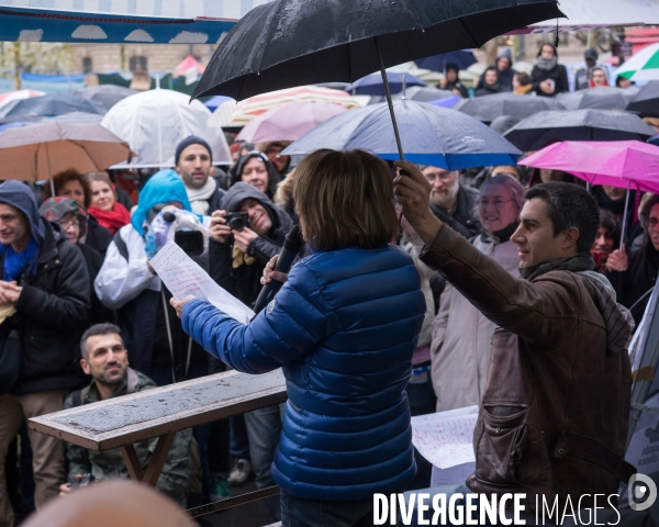 Place de la République, le mouvement Nuit Debout