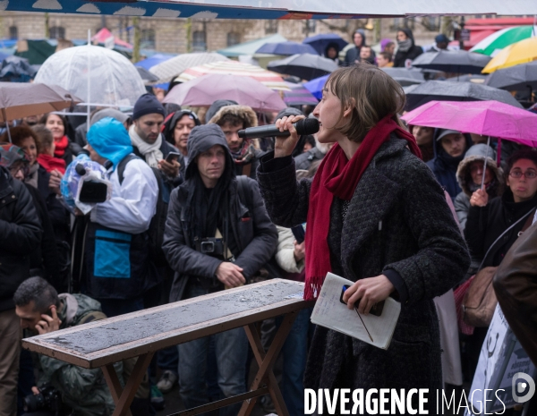 Place de la République, le mouvement Nuit Debout