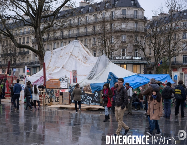 Place de la République, le mouvement Nuit Debout