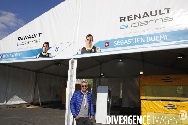 Formule E  Paris - ePrix de Formule électrique. Jean-Paul Driot, patron de l équipe e.DAMS.