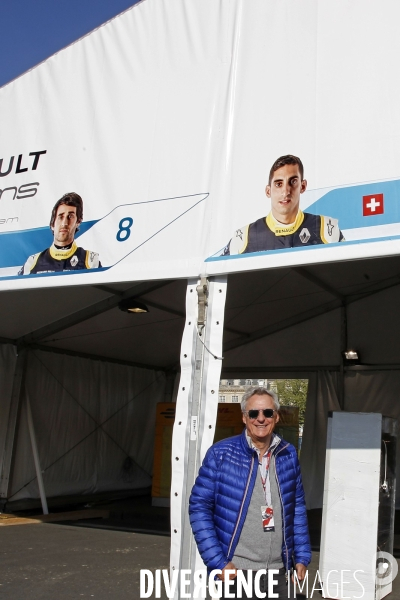 Formule E  Paris - ePrix de Formule électrique. Jean-Paul Driot, patron de l équipe e.DAMS.