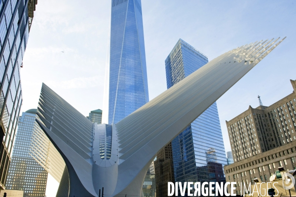 Retour a Manhattan # 01.La gare du World Trade center de l architecte Santiago Calatrava