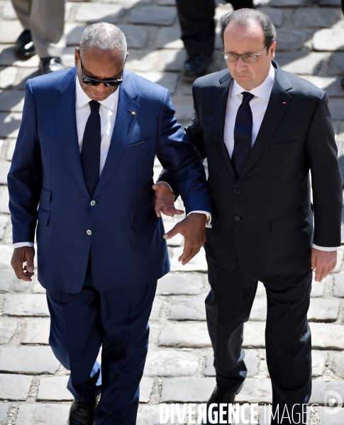Hommage national aux Invalides pour les trois soldats morts au Mali