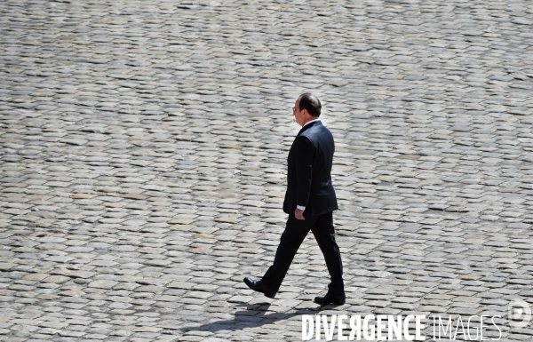 Hommage national aux Invalides pour les trois soldats morts au Mali