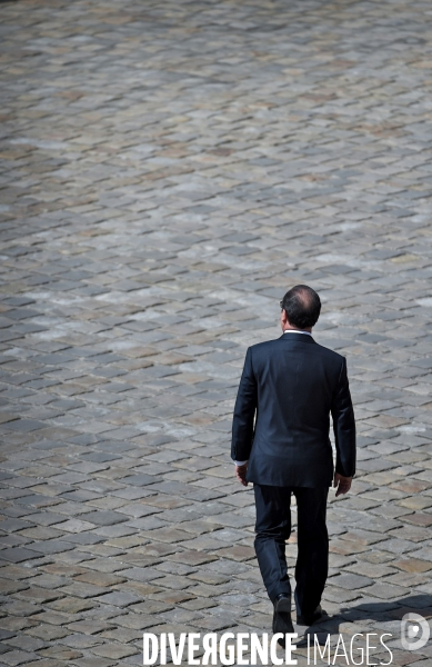 Hommage national aux Invalides pour les trois soldats morts au Mali
