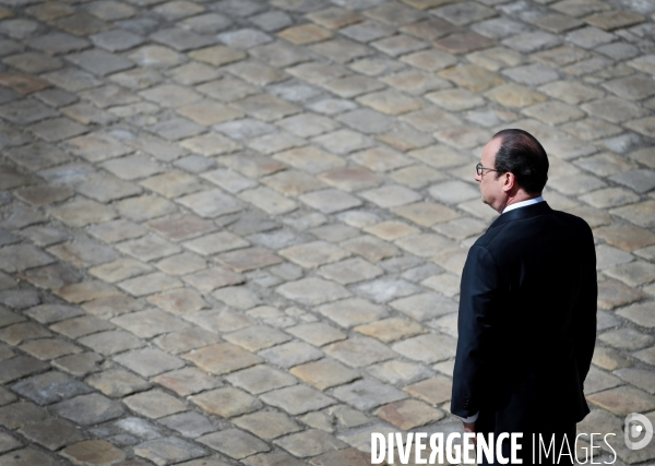 Hommage national aux Invalides pour les trois soldats morts au Mali