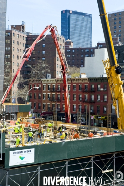 Retour a Manhattan # 02.Chantier de construction d une tour