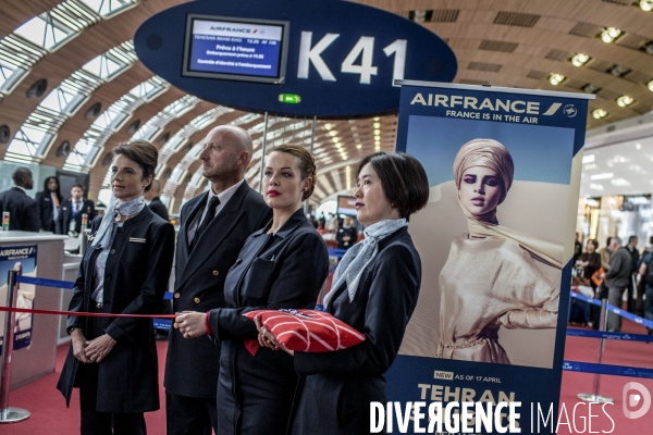 Vol inaugural Air France Paris-Téhéran