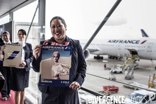 Vol inaugural Air France Paris-Téhéran
