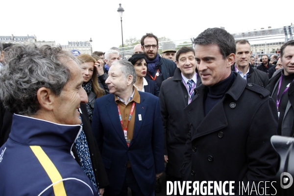 Manuel VALLS - Formule E  Paris - ePrix de Formule électrique.