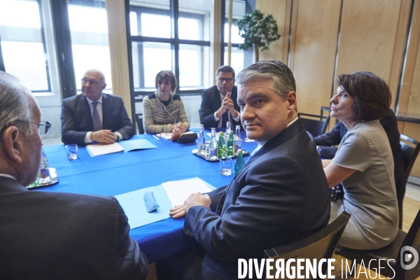 Michel Sapin et Dulcidio DE LA GUARDIA ministres de l Economie de France et du Panama