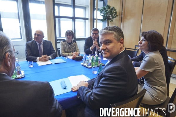 Michel Sapin et Dulcidio DE LA GUARDIA ministres de l Economie de France et du Panama