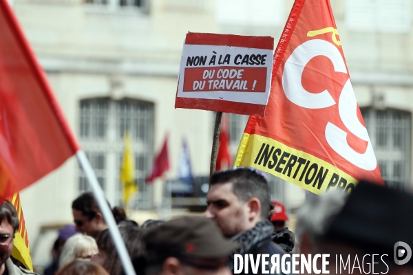 Manifestation à Nancy contre la loi travail