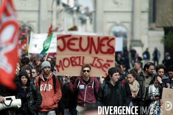 Manifestation à Nancy contre la loi travail