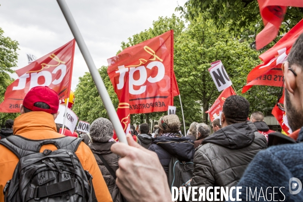 Manifestation contre la loi travail et violences, Paris.