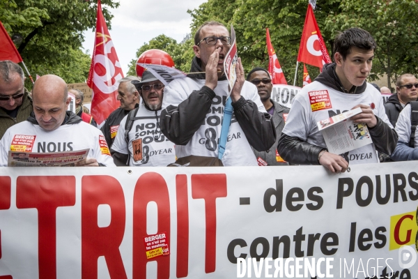 Manifestation contre la loi travail et violences, Paris.