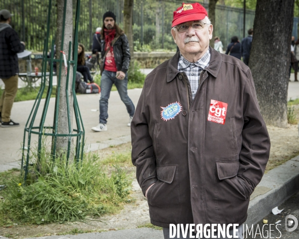 Manifestation contre la loi travail et violences, Paris.