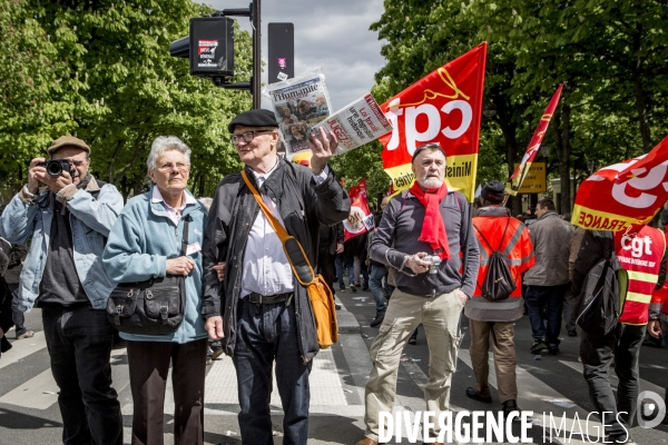 Manifestation contre la loi travail et violences, Paris.