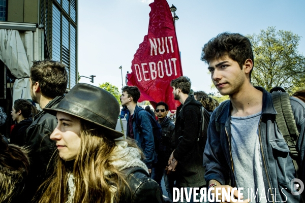 Defile du 1er Mai 2016 et Violences, Paris.