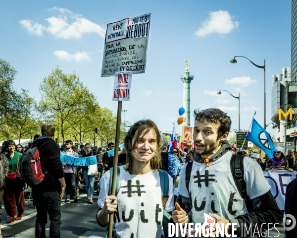 Defile du 1er Mai 2016 et Violences, Paris.