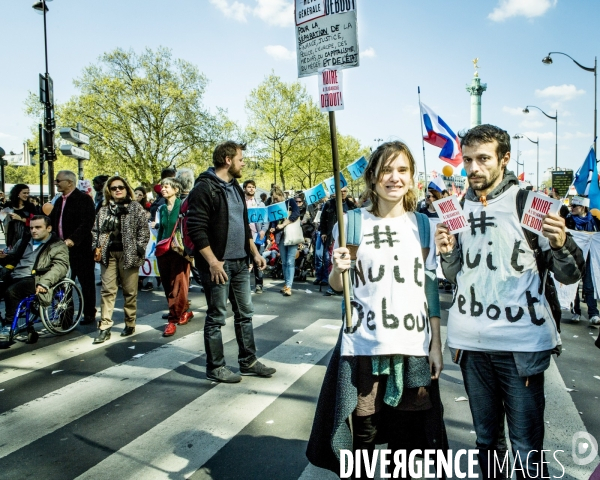Defile du 1er Mai 2016 et Violences, Paris.