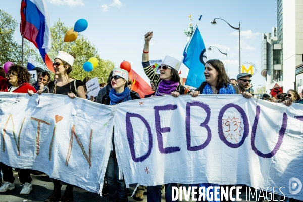 Defile du 1er Mai 2016 et Violences, Paris.