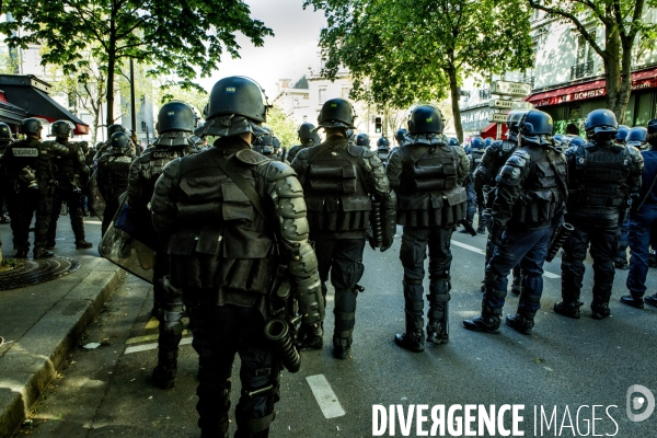 Defile du 1er Mai 2016 et Violences, Paris.