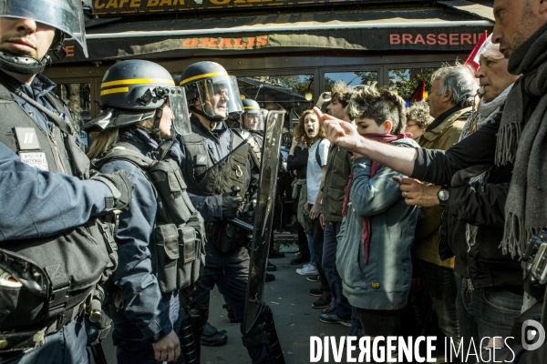 Defile du 1er Mai 2016 et Violences, Paris.