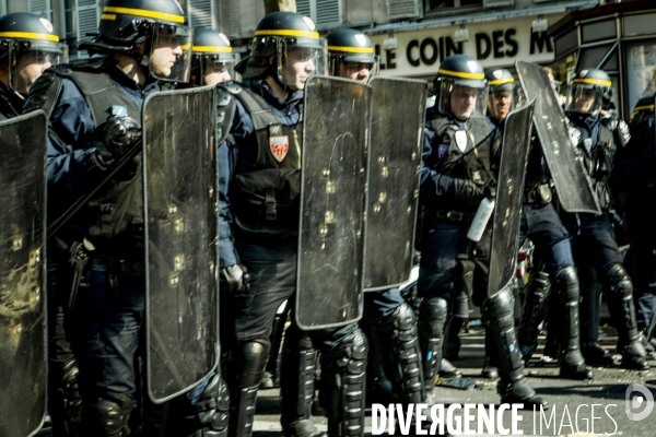 Defile du 1er Mai 2016 et Violences, Paris.