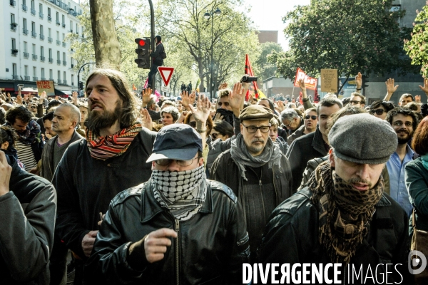 Defile du 1er Mai 2016 et Violences, Paris.