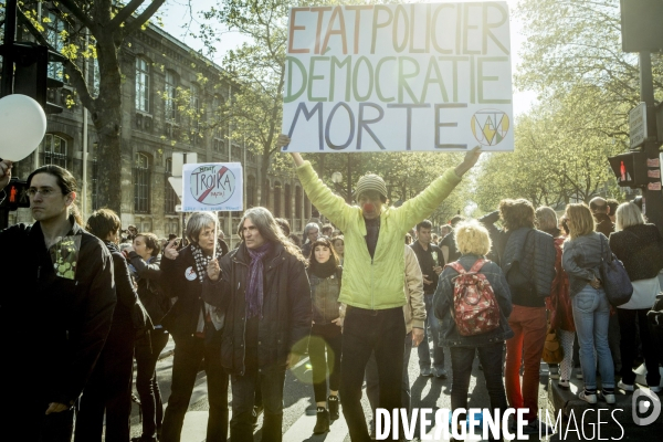 Defile du 1er Mai 2016 et Violences, Paris.