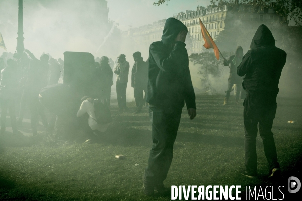 Defile du 1er Mai 2016 et Violences, Paris.