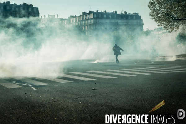 Defile du 1er Mai 2016 et Violences, Paris.